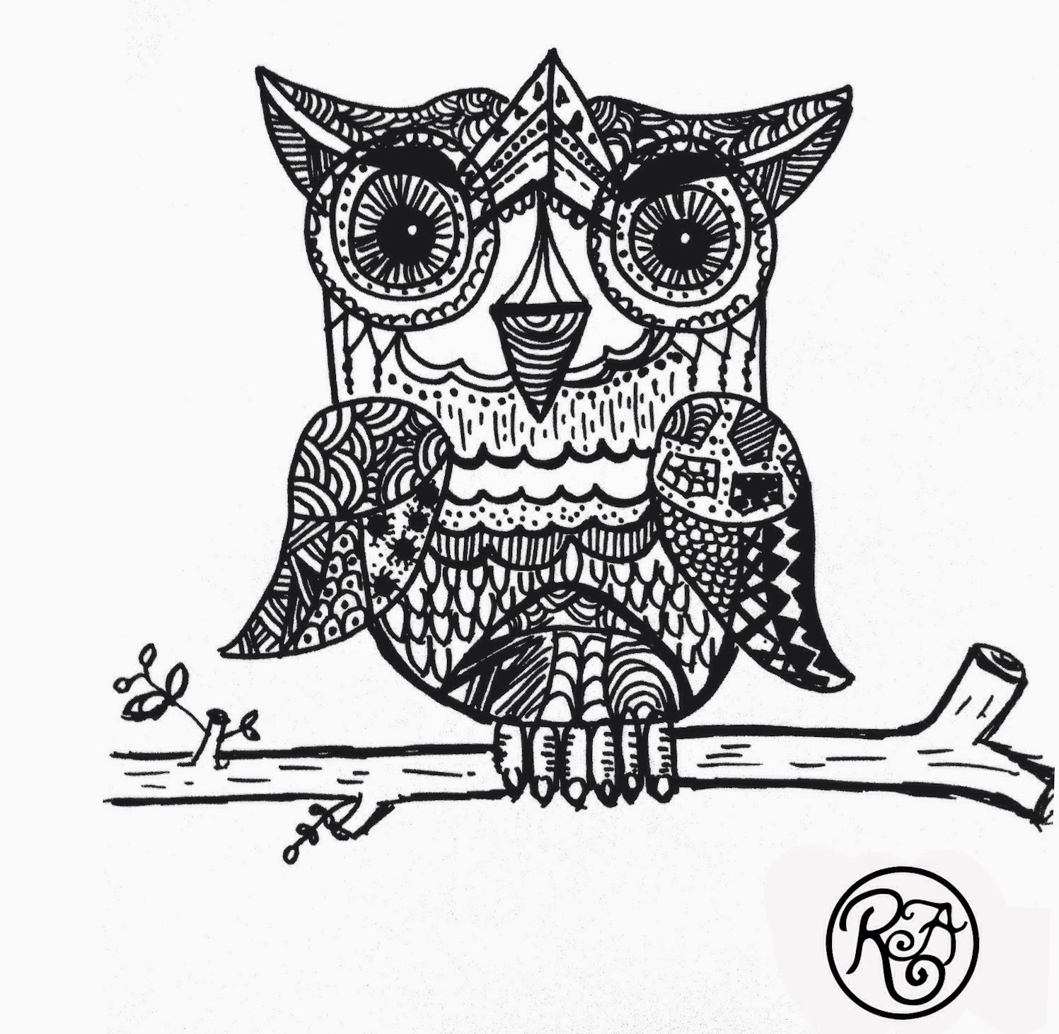 Art Core OWL Doodle