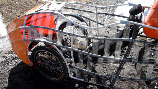 Skin on frame velomobile body covering by Velodreamer