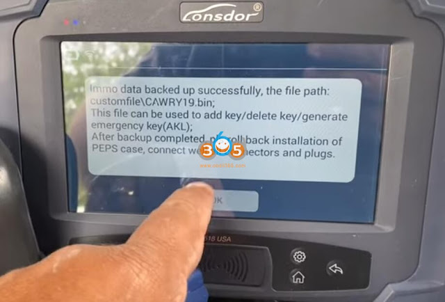 Lonsdor K518 Program Toyota Camry 2019 All Keys Lost 6