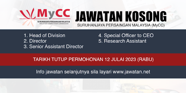 Jawatan Kosong Suruhanjaya Persaingan Malaysia (MyCC)