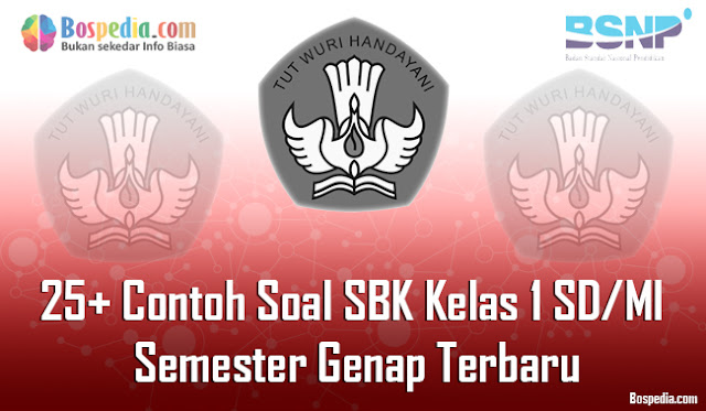  Kali ini admin ingin menyebarkan Contoh Soal Latihan UKK SBK  Komplit - 25+ Contoh Soal UKK SBK Kelas 1 SD/MI Semester Genap Terbaru