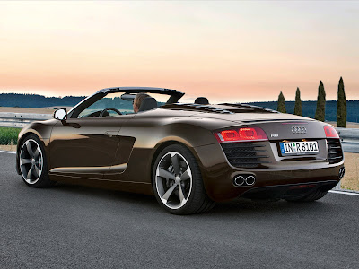 Audi announced the launch of Audi R8 Spyder featuring the new 42L V8 FSI 