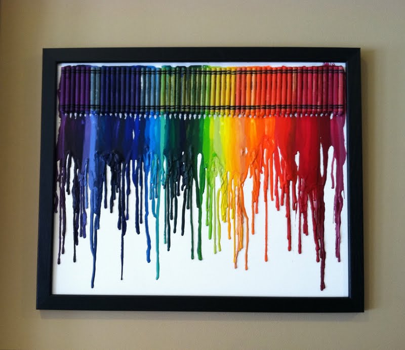 Melted Crayon Art