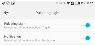 camon c9 notification light