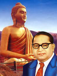 DR Ambedkar Photo with Buddha