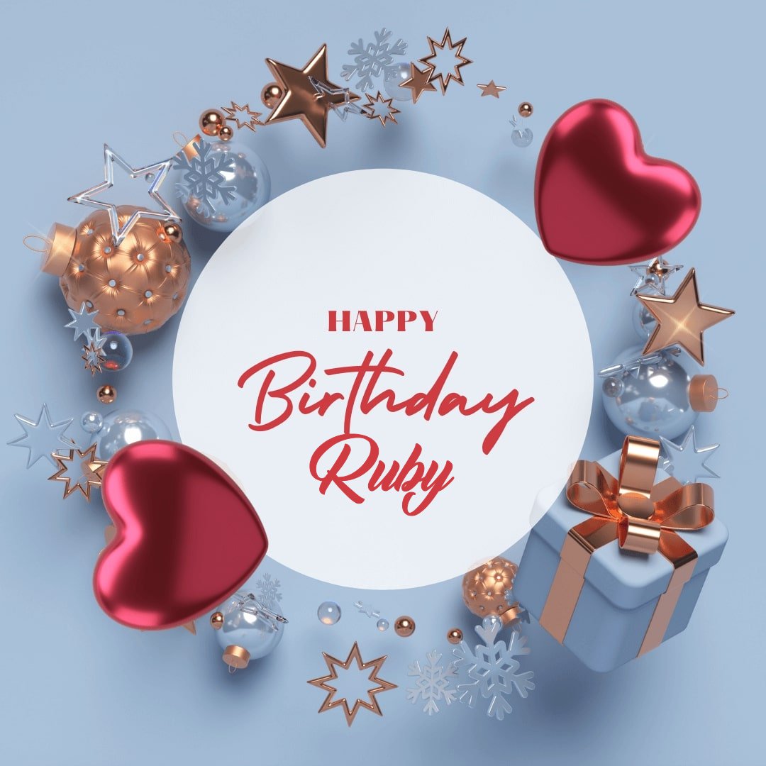 happy birthday ruby images