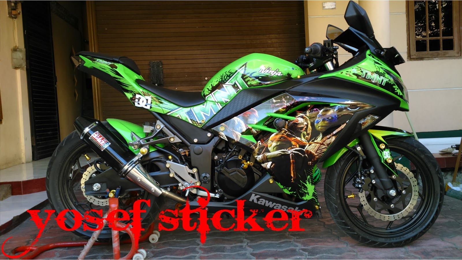 Contoh Gambar Cutting Sticker Motor Ninja 250 Fi Hijau Modif Sticker