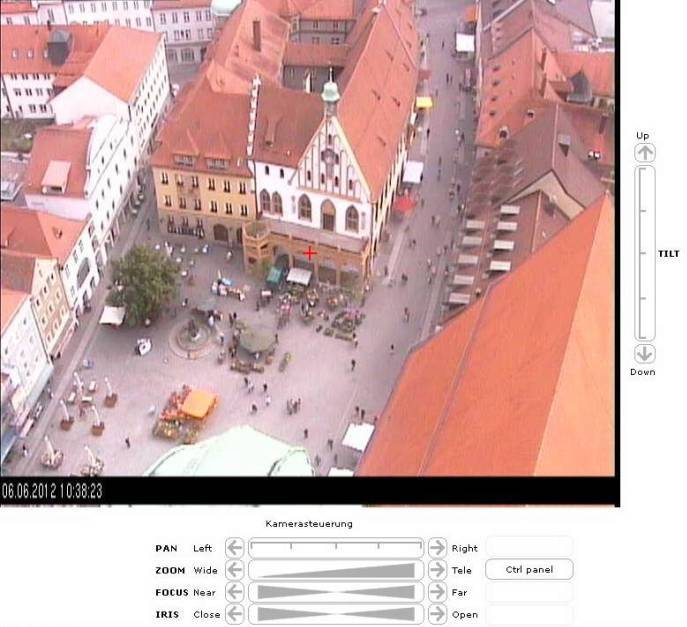 Steuerbare Webcam auf dem Martinsturm