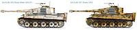 Italeri 1/35 Pz.Kpfw.VI Tiger I Ausf.E mid production (6507) Colour Guide & Paint Conversion Chart