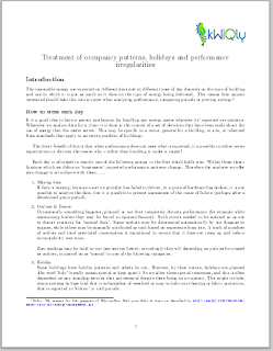 Treatment of Holidays and Occupancy for Energy Managers  (.pdf)