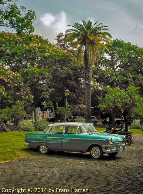 Classic car in Colonia del Sacramento, Uruguay