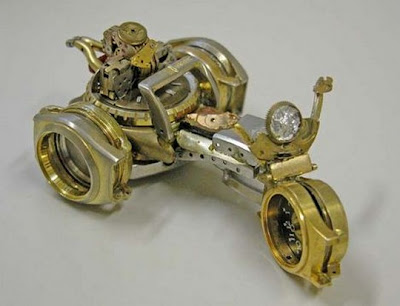 Motorcycles made from old watches Seen On www.coolpicturegallery.us