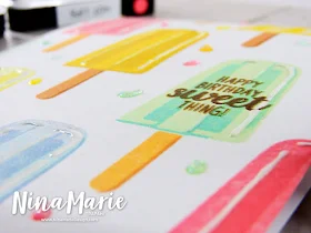 Sunny Studio Stamps: Perfect Popsicles and Two Scoops Guest Spotlight Cards by Nina Marie Trapani