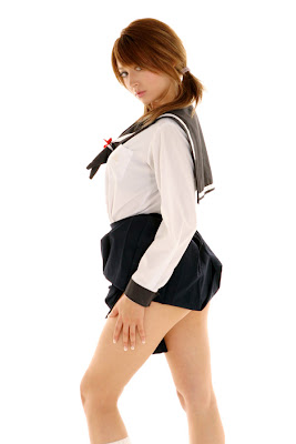 leah dizon schoolgirl outfit