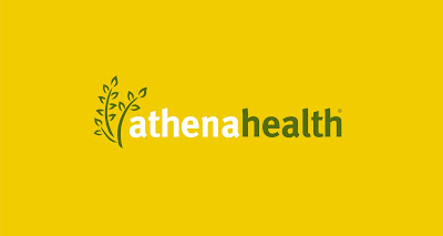 athenahealth logo rgb green white