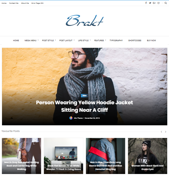 Brakt Premium V6.0 - Personal Blogger Template Download for Free