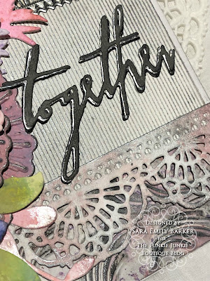 Sara Emily Barker https://sarascloset1.blogspot.com/2019/07/togethera-metallic-wedding-card-for.html Tim HOltz 3D Embossed Wedding Card 6