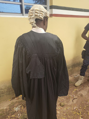 Ayanrinde Abdulgafa who was detained for impersonating a lawyer and defrauding the public
