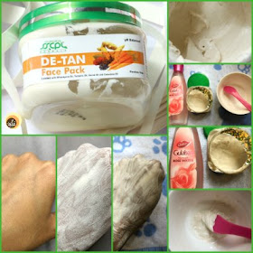 SSCPL Herbals de-tan face pack review on NBAM blog