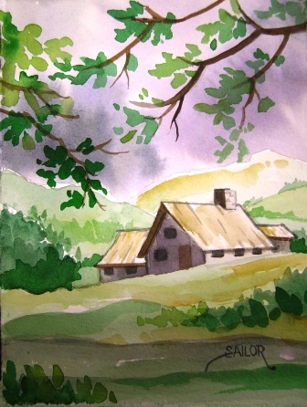A Simple Landscape. This little landscape comes from my mind and imagination 