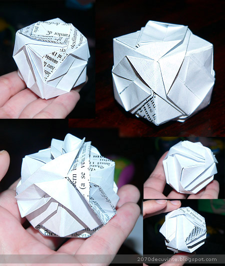 Cubul origami a înflorit...