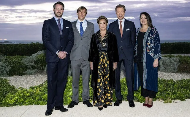 Grand Duke Henri, Grand Duchess Maria Teresa, Princes Felix, Prince Louis and Princess Alexandra of Luxembourg