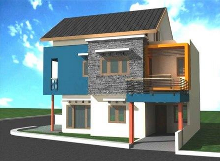  Contoh  Design Rumah  Lantai  2  Minimalis  Modern 