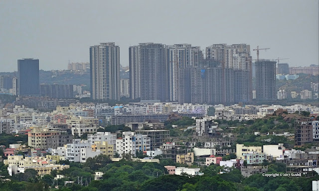 Golkonda Fort overlooking the city of Hyderabad