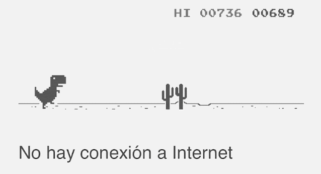 Videojuego Dinosaur Game, también conocido como T-Rex Game Videojuego Dinosaur Game, también conocido como T-Rex Game