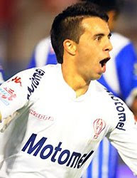 Matías de Federico en la victoria de Huracán ante Godoy Cruz