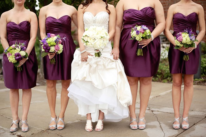 Bold Plum meets Simplistic Elegance Wedding  Belle The 