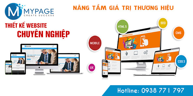 Thiết kế website chuyên nghiệp Mypage