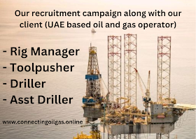 Our recruitment campaign along with our client  UAE based oil and gas operator