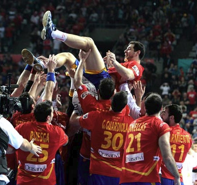 campeones del mundo de balonmano jugadores Alberto Entrerríos