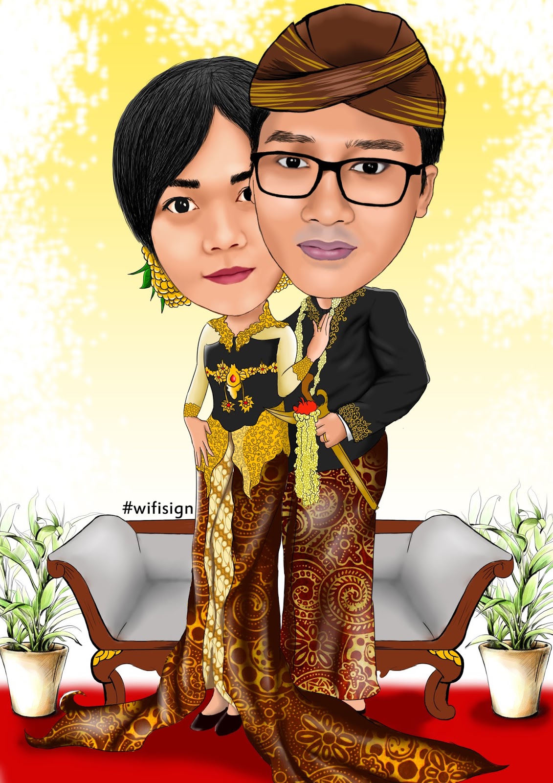  Karikatur Pengantin  Adat Jawa Rumah karikatur 