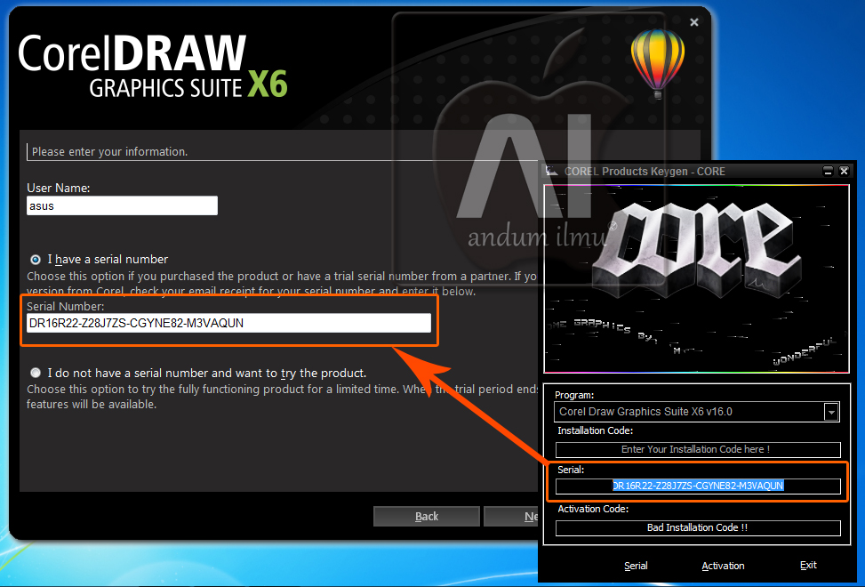 Serial Number And Activation Code For Corel X6 Ryan Ike Powered By Doodlekit