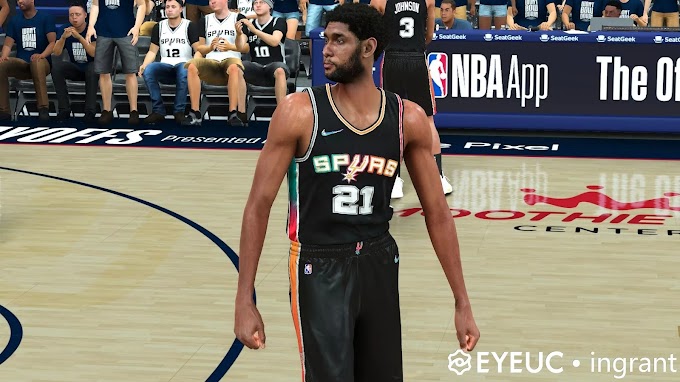 San Antonio Spurs Black Jersey by Ingrant | NBA 2K22