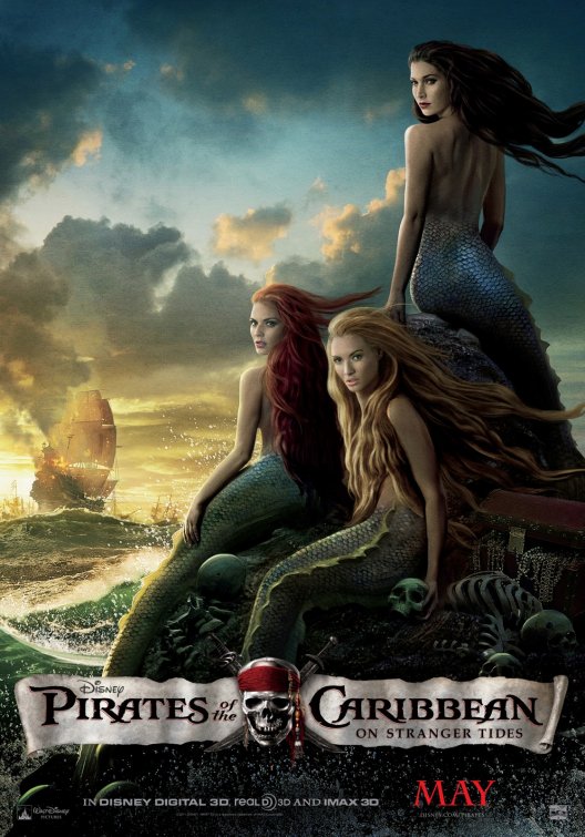 Pirates of the Caribbean mermaids poster