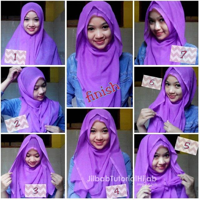 Tutorial Hijab Segi Empat Style Sederhana Terbaru