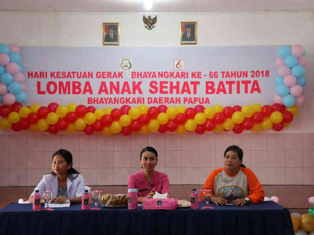 Sambut HKGB ke 66, Bhayangkari Papua Selenggarakan Lomba Anak Sehat