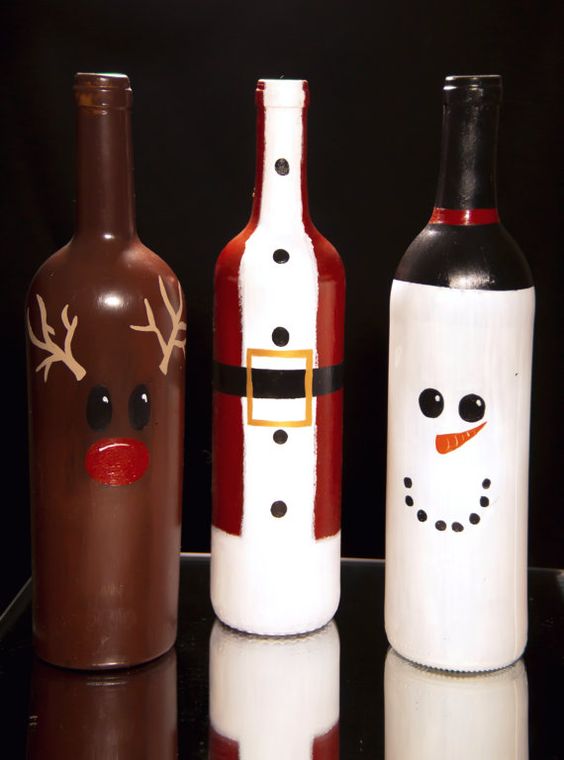 25 Christmas Decoration Ideas With Wine Bottles | Do it ...