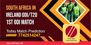 ODI, Match 1st: Ireland vs South Africa Today cricket match prediction 100 sure