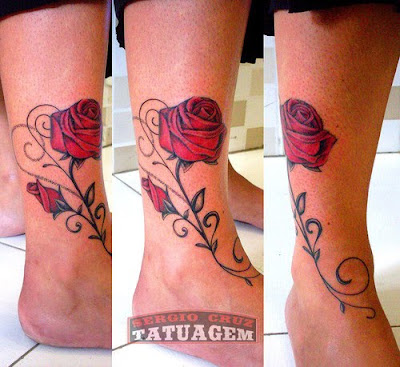 rose tattoo,flower tattoo