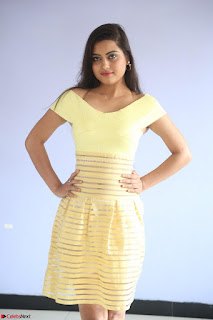 Shipra gaur in V Neck short Yellow Dress ~  056.JPG