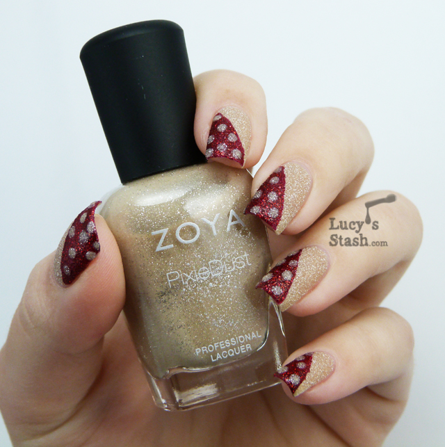 :ucy's Stash - Simple nail art design with Zoya PixieDust polishes