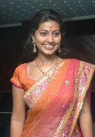 Smiling Actress Sneha in Saree photo