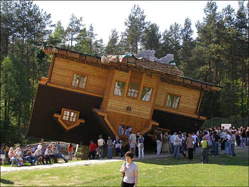 Crazy Upside Down House