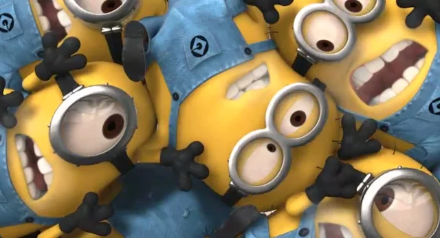 Minions en grupo. 