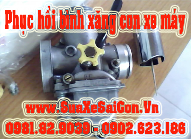 Phục hồi bình xăng con xe máy ở đâu giá rẻ uy tín