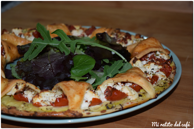 Corona de verduras y queso fresco